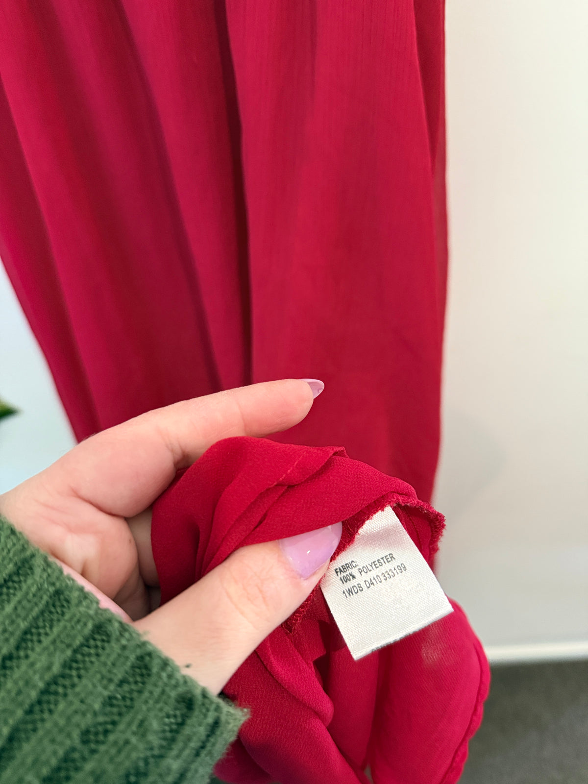 Mirrou Puff-sleeve Midi Dress Size 8