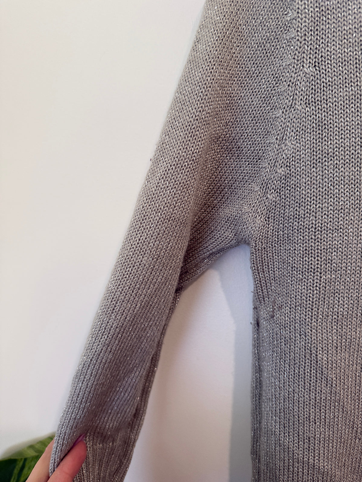 Brand Unknown Long-sleeve Knit Tunic Top Size U/Arm to U/Arm 43cm