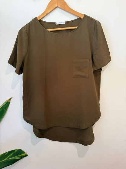 Mango Casual Short-sleeved Shirt Size L