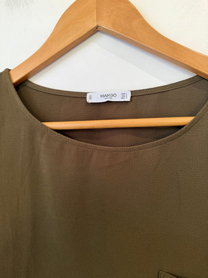 Mango Casual Short-sleeved Shirt Size L
