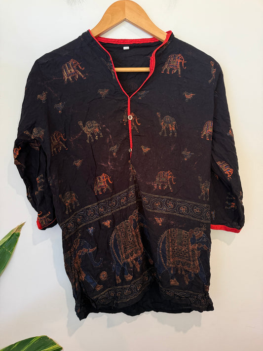 Brand Unknown Traditional Short Kurta Size 44 | U/Arm to U/Arm 49cm