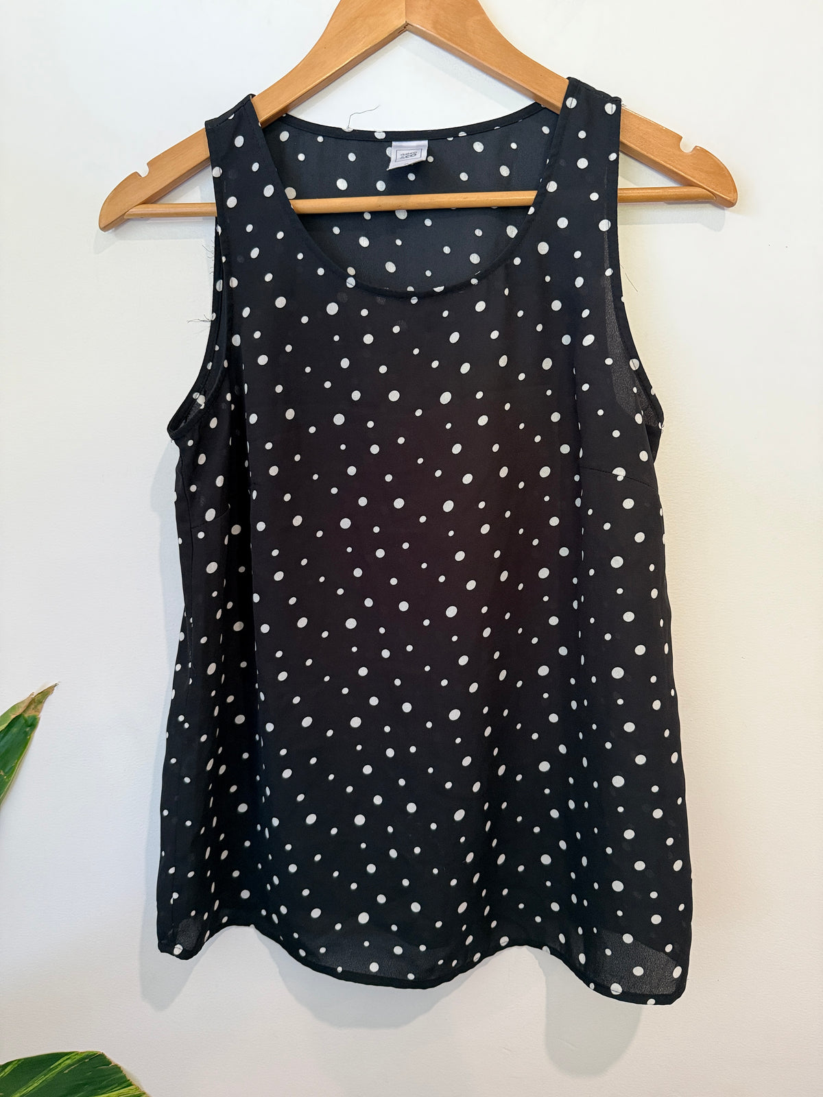 Clothing & Co Polka Dot Sleeveless Top Size 8