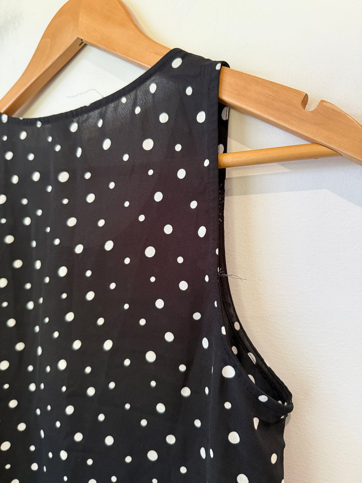 Clothing & Co Polka Dot Sleeveless Top Size 8