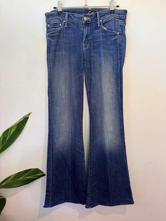The Wilder Denim Flared Jeans Size Waist 80cm