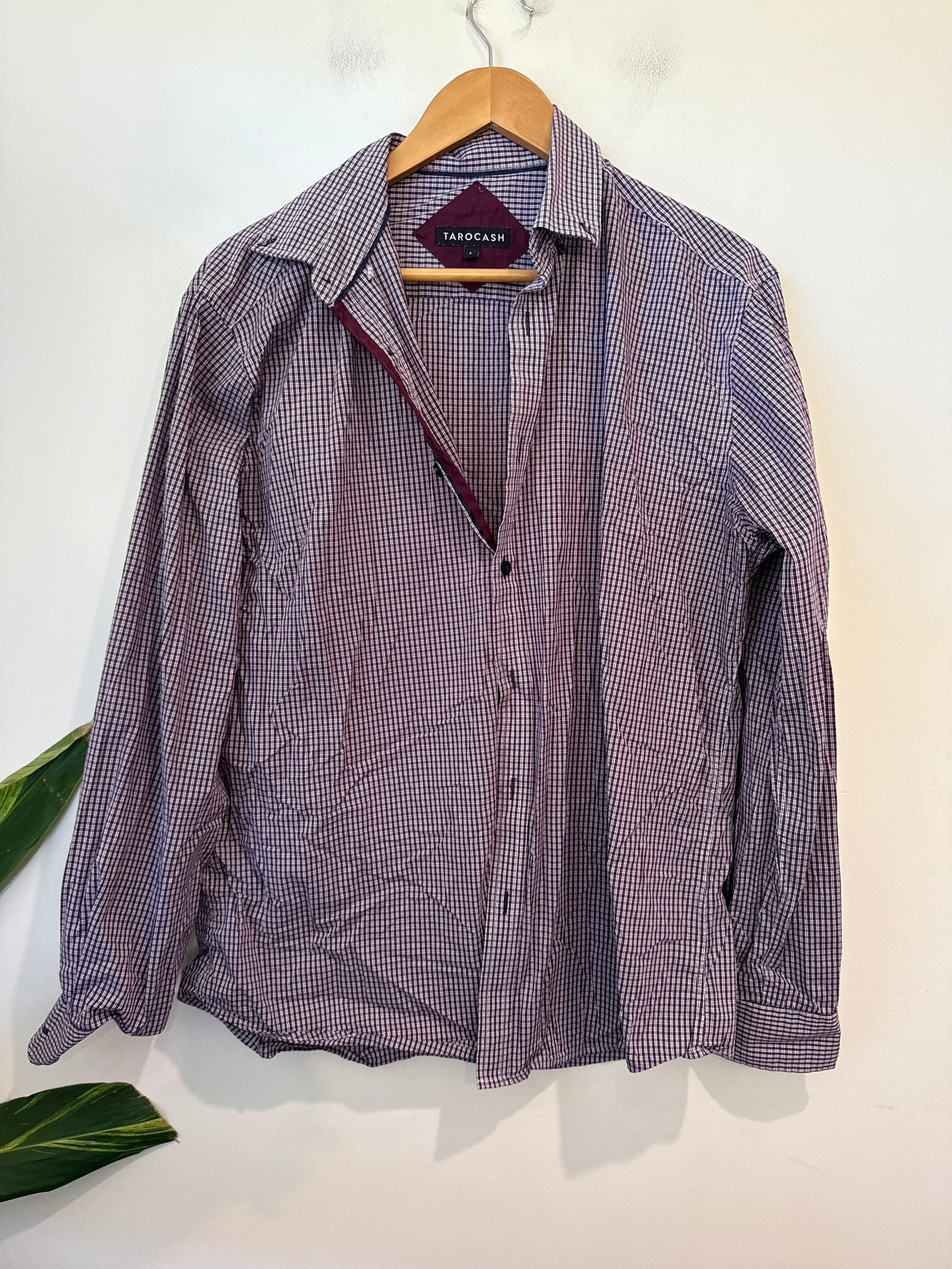 Tarocash Checkered Long-sleeve Shirt Size L