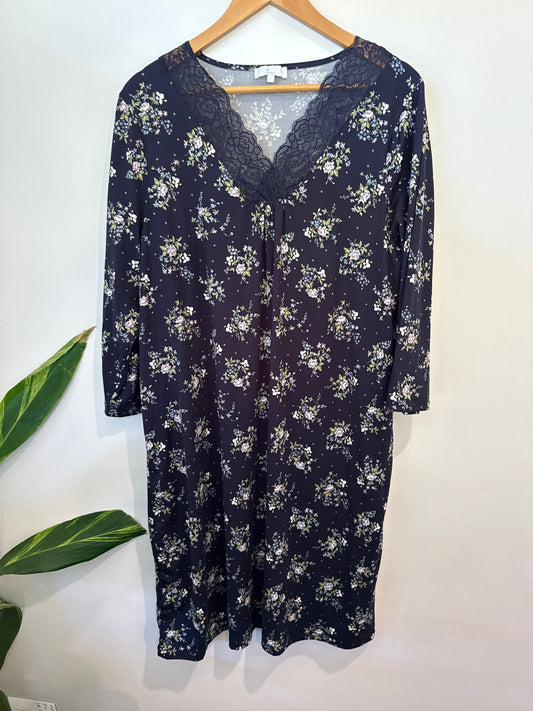 Ruby & Bloom Sleep Floral-print Knit Nightgown Size 18