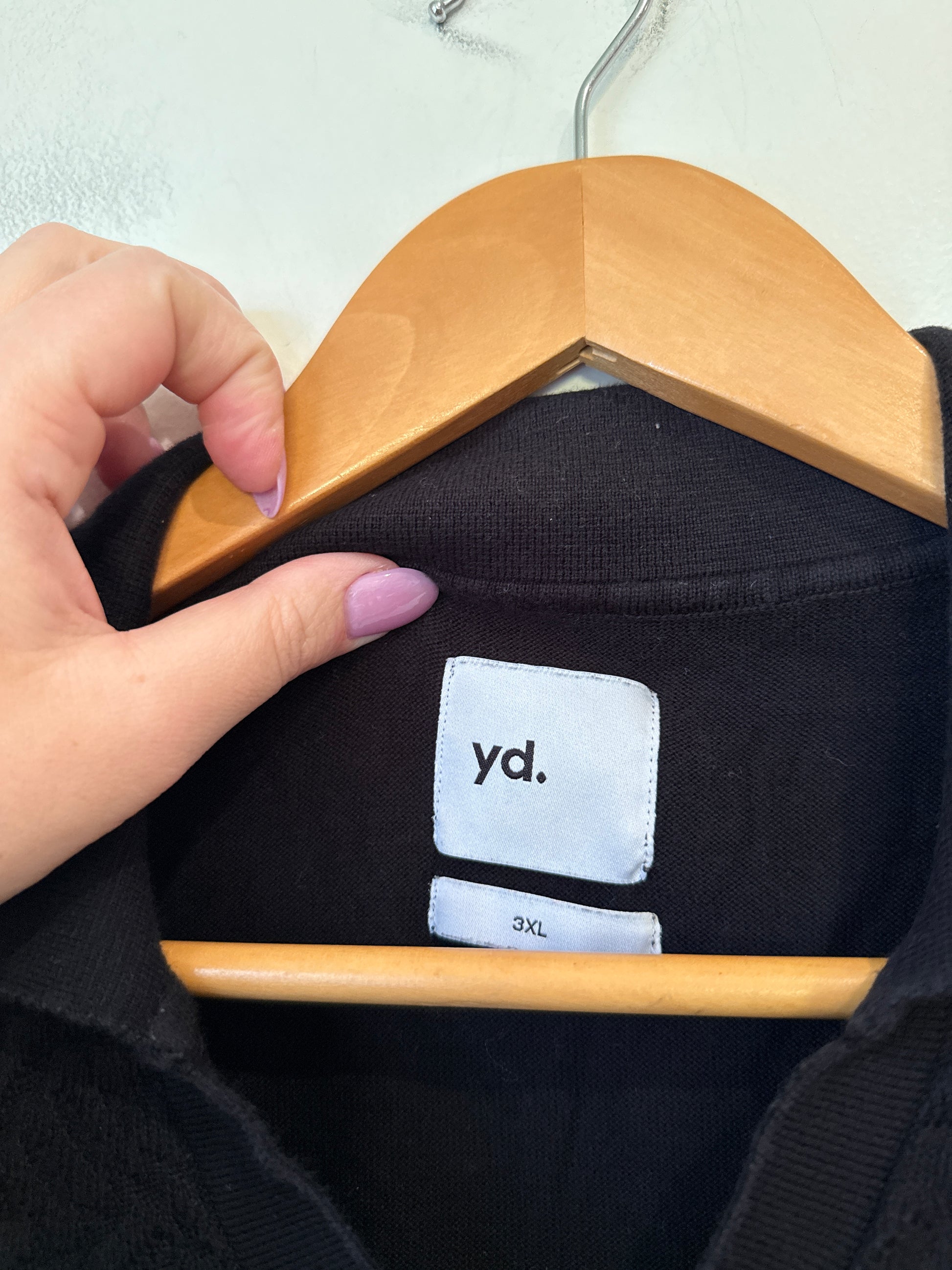 Yd. Textured Knit Polo Shirt Size 3XL | U/Arm to U/Arm 59cm
