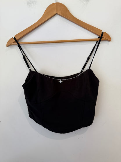Tiger Mist Corset-style Crop Top Size S