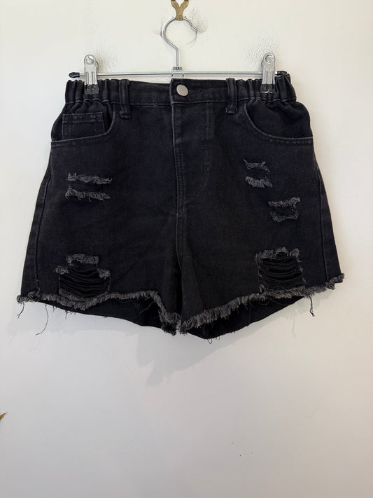 Shein Distressed Denim Shorts Size 11-12Y