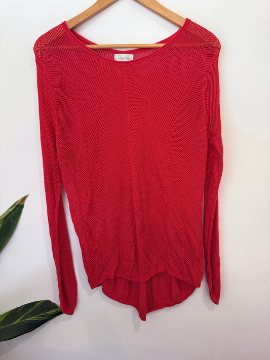 Capture Open-knit Sweater Size XL