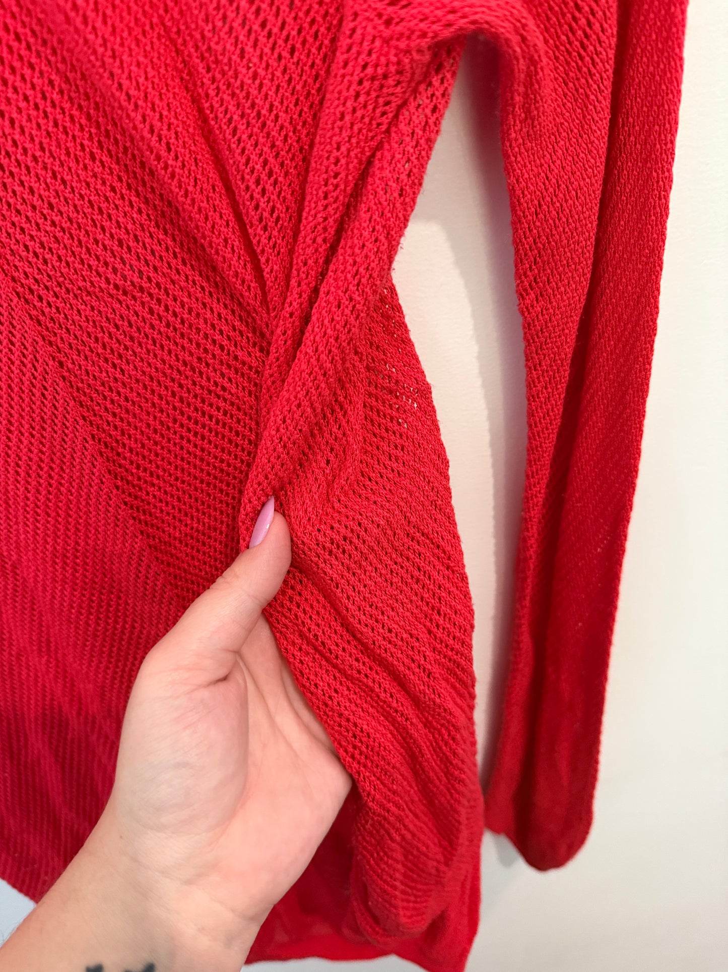 Capture Open-knit Sweater Size XL