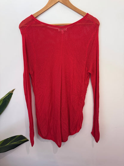 Capture Open-knit Sweater Size XL