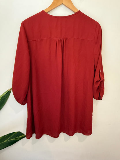 Ella J V-neck Tunic Top Size U/Arm to U/Arm 56cm