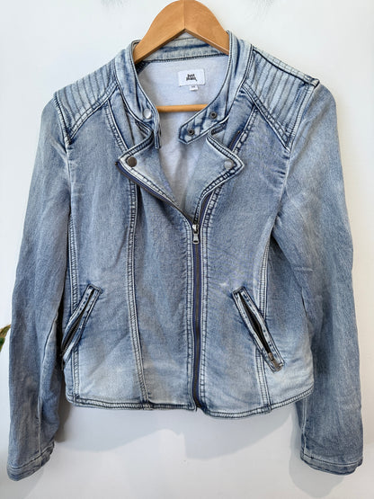 Just Jeans Denim Biker Jacket Size 10