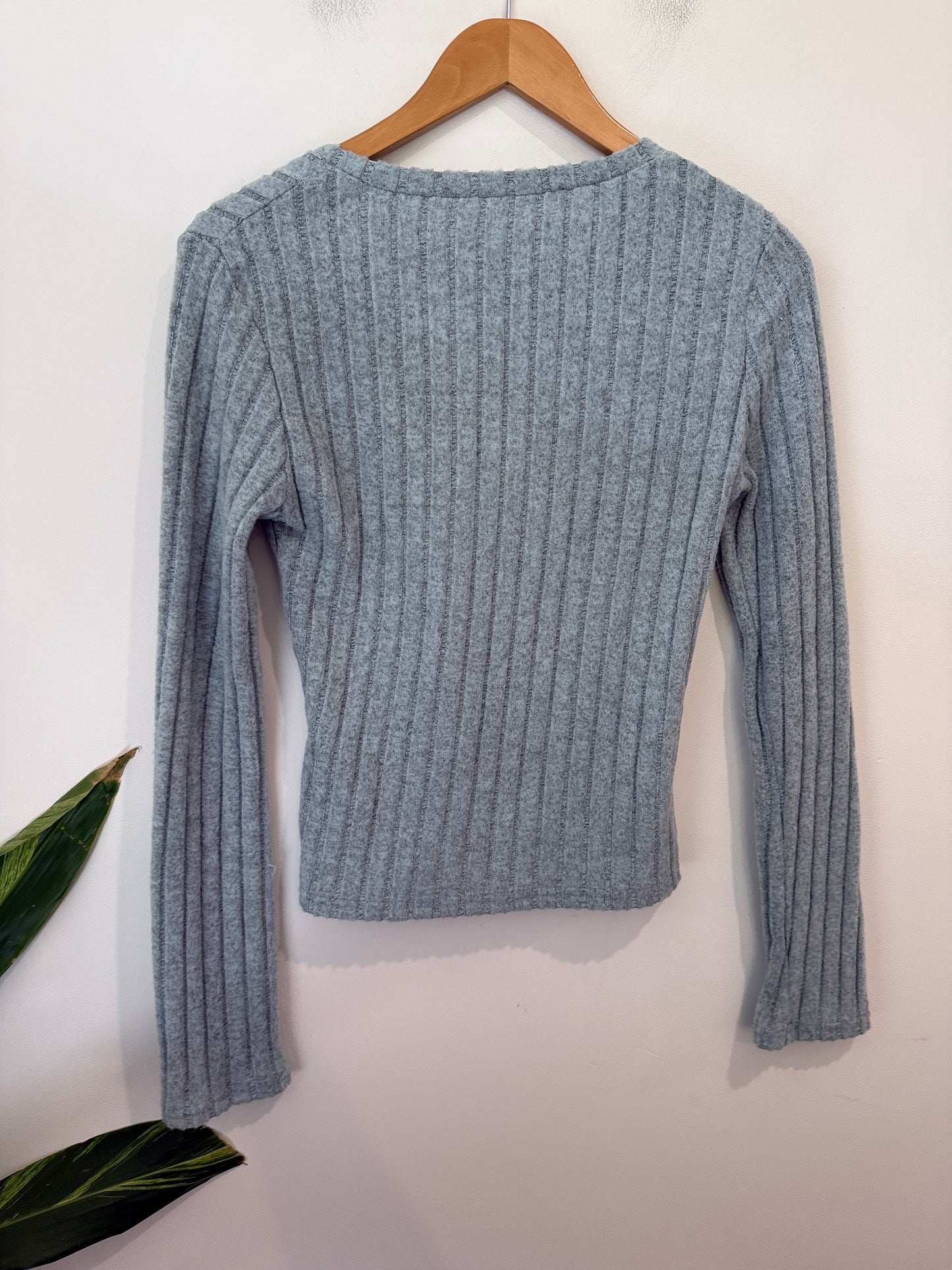 Brand Unknown Ribbed-knit Pullover Sweater Size XL | U/Arm to U/Arm 42cm