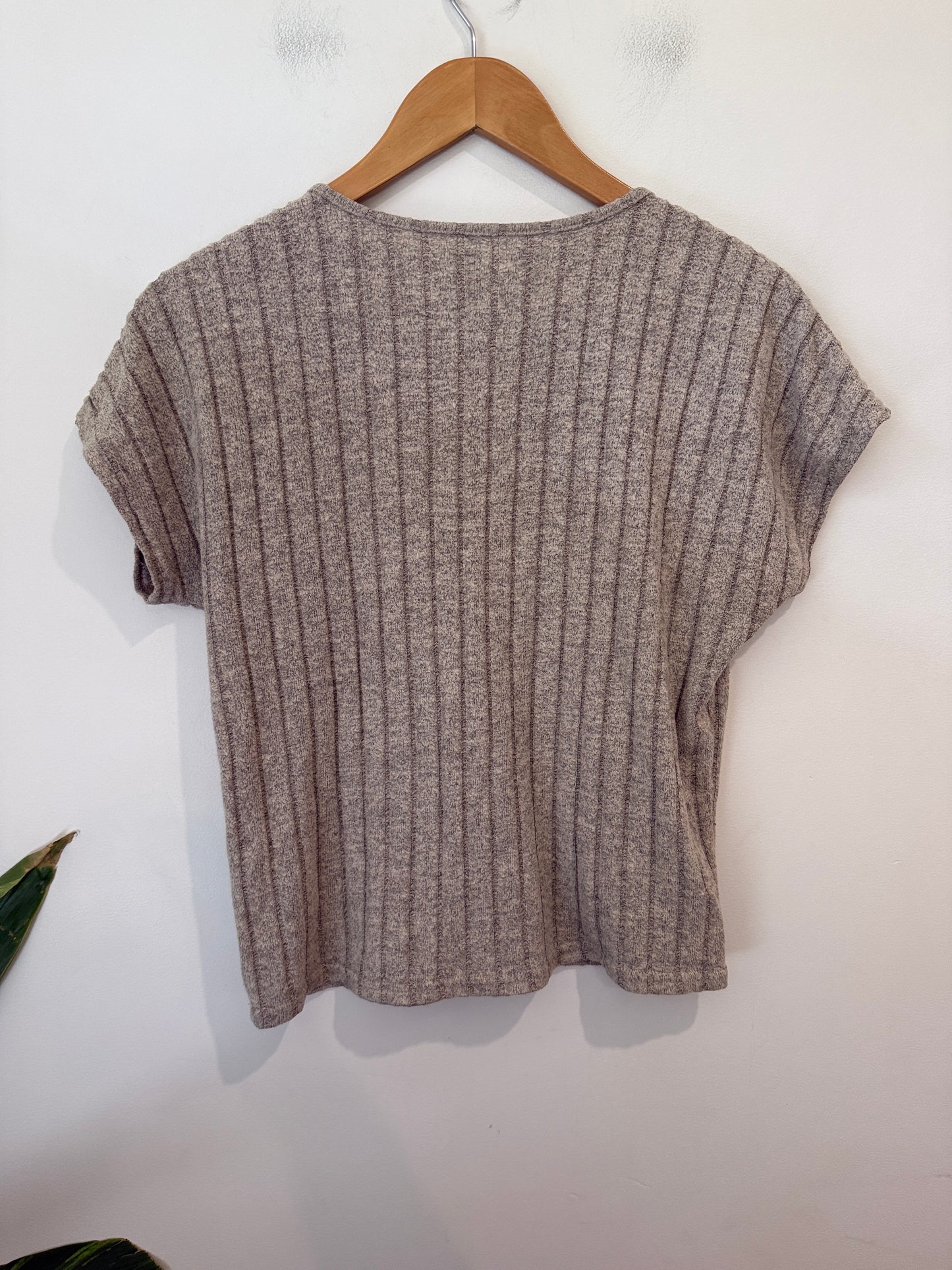 Shein Ribbed-knit Tee Size 12Y