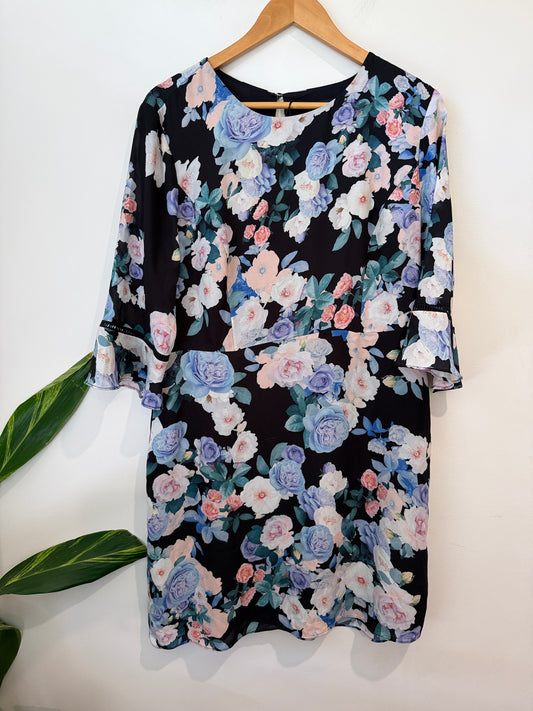 Portmans Floral Print Dress Size 16