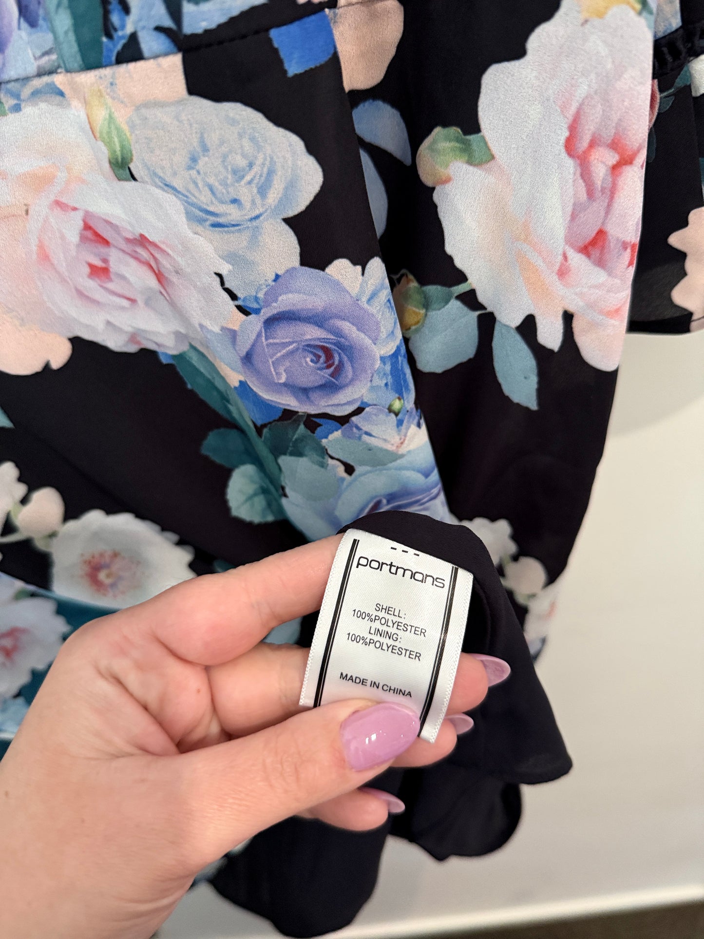Portmans Floral Print Dress Size 16