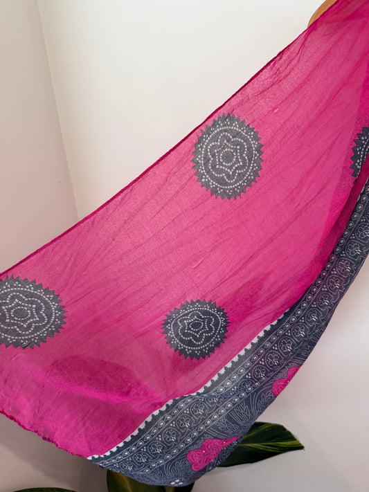 Fuchsia Pink Scarf