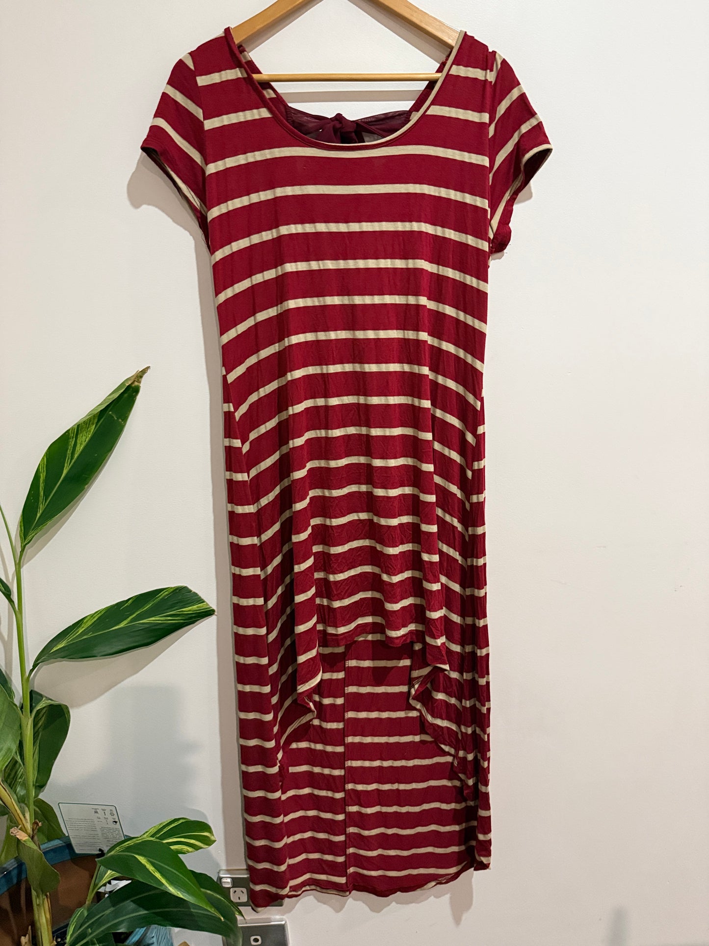 Toto Collection Striped Short-sleeve Dress Size U/Arm to U/Arm 47cm