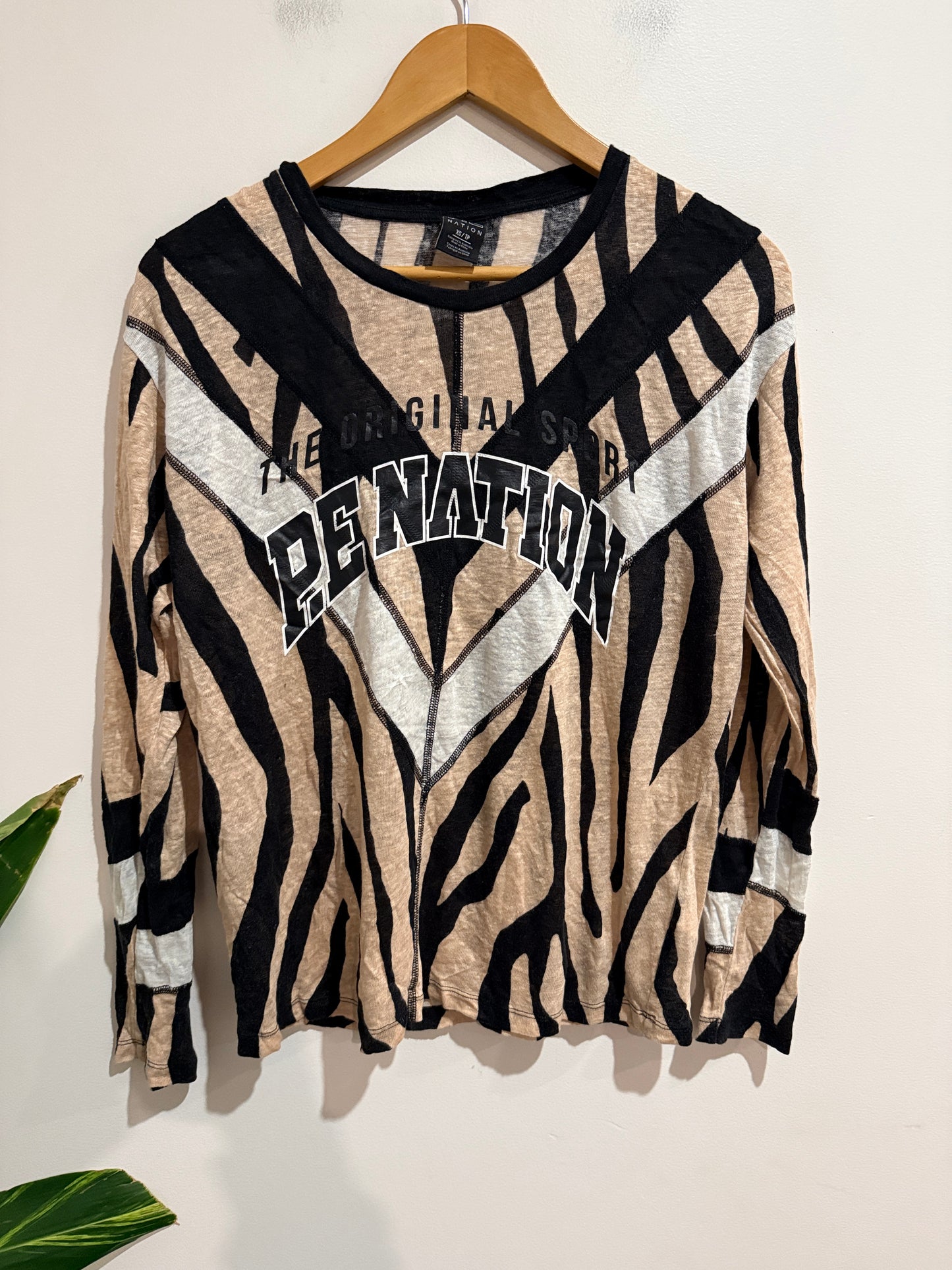 P.E Nation Long Sleeve Top Size XS/TP