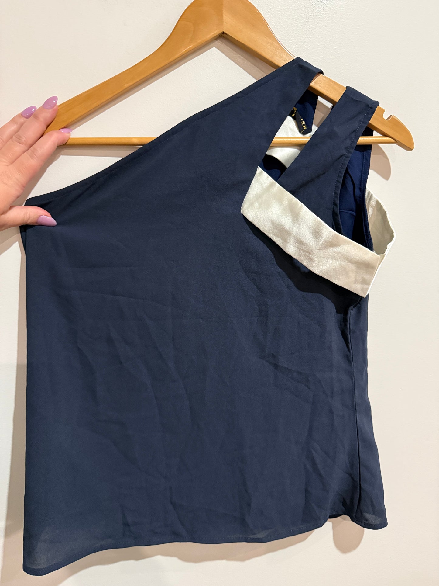 Mish Asymmetrical One-shoulder Top Size M