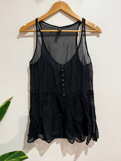 Lily Jean Semi-sheer Tank Top Size U/Arm to U/Arm 44cm