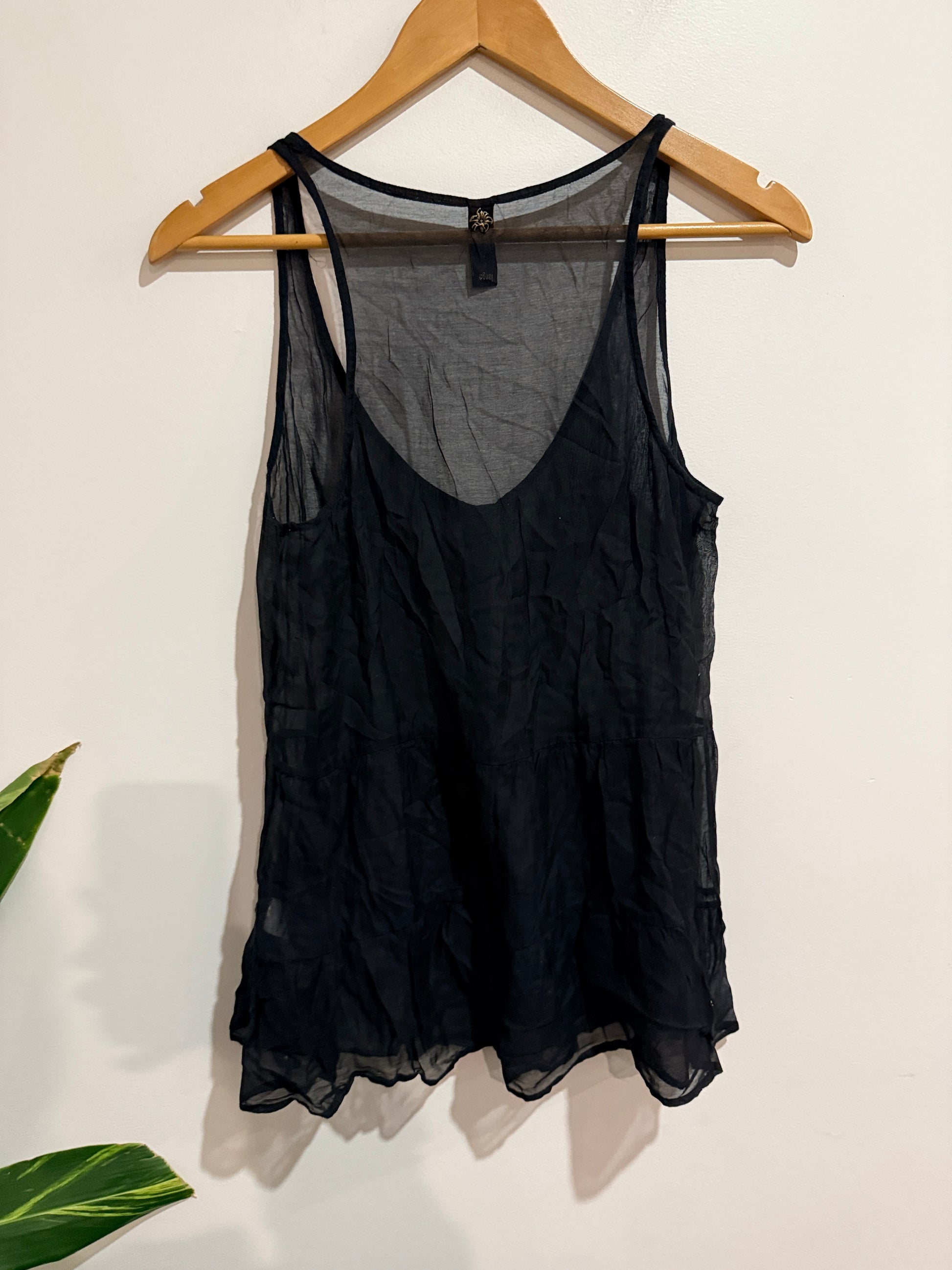 Lily Jean Semi-sheer Tank Top Size U/Arm to U/Arm 44cm
