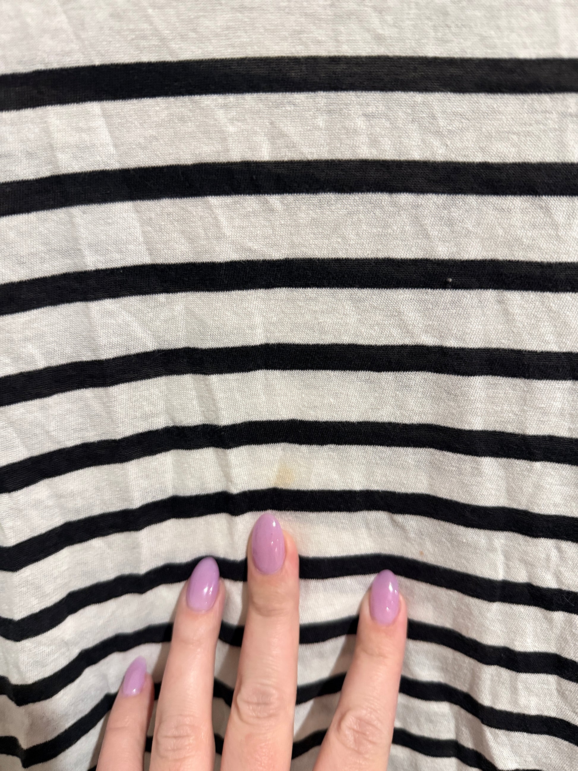 Bassike Striped Long-sleeve Dress Size XS