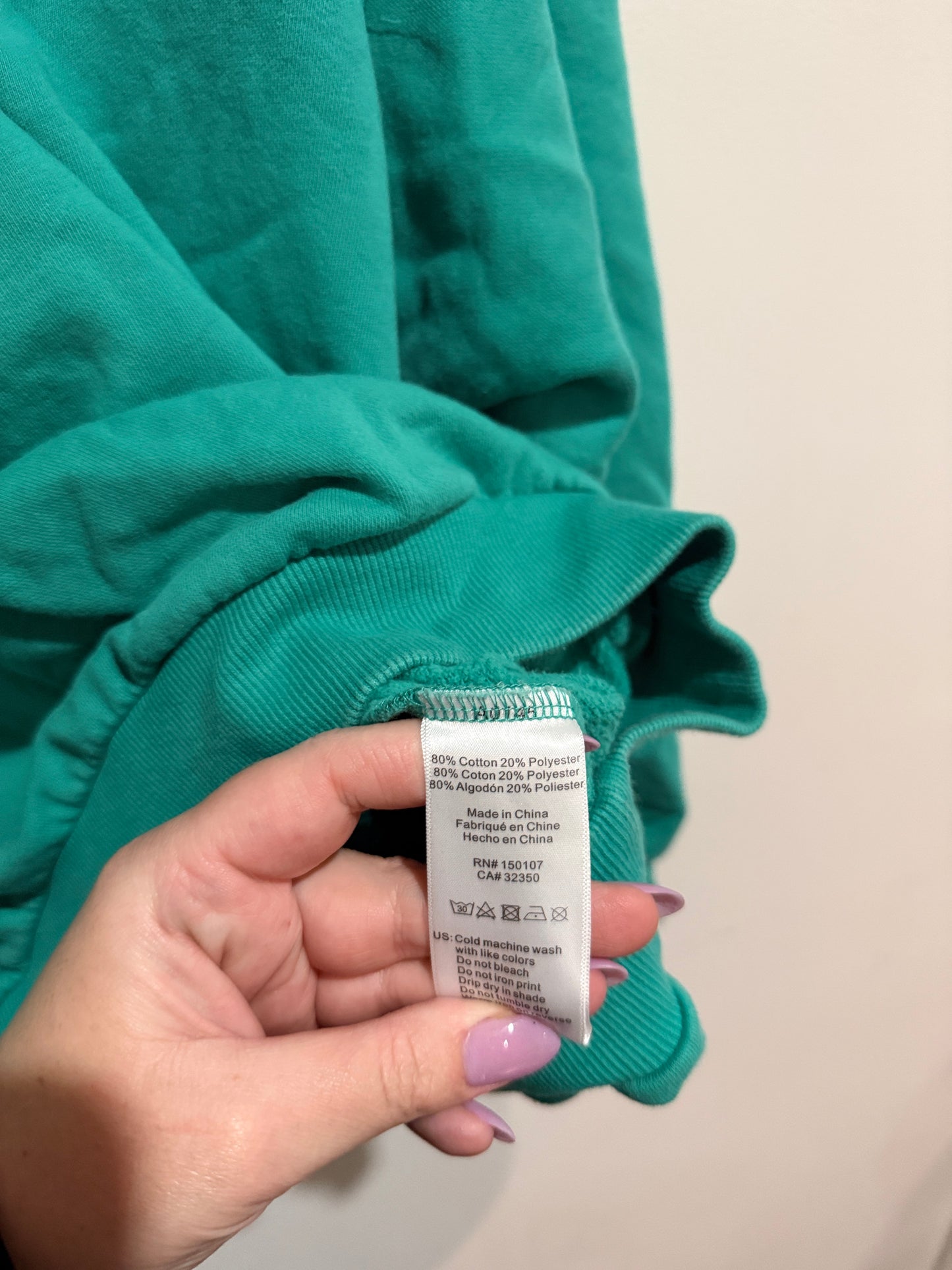 Rusty Oversize Crew Neck Sweatshirt Size 14