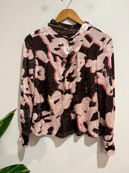 Brand Unknown Long-sleeve Mock-neck Top Size XS