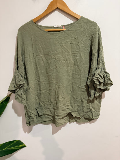 Whistle Tiered Ruffle Sleeves Stop Size 14