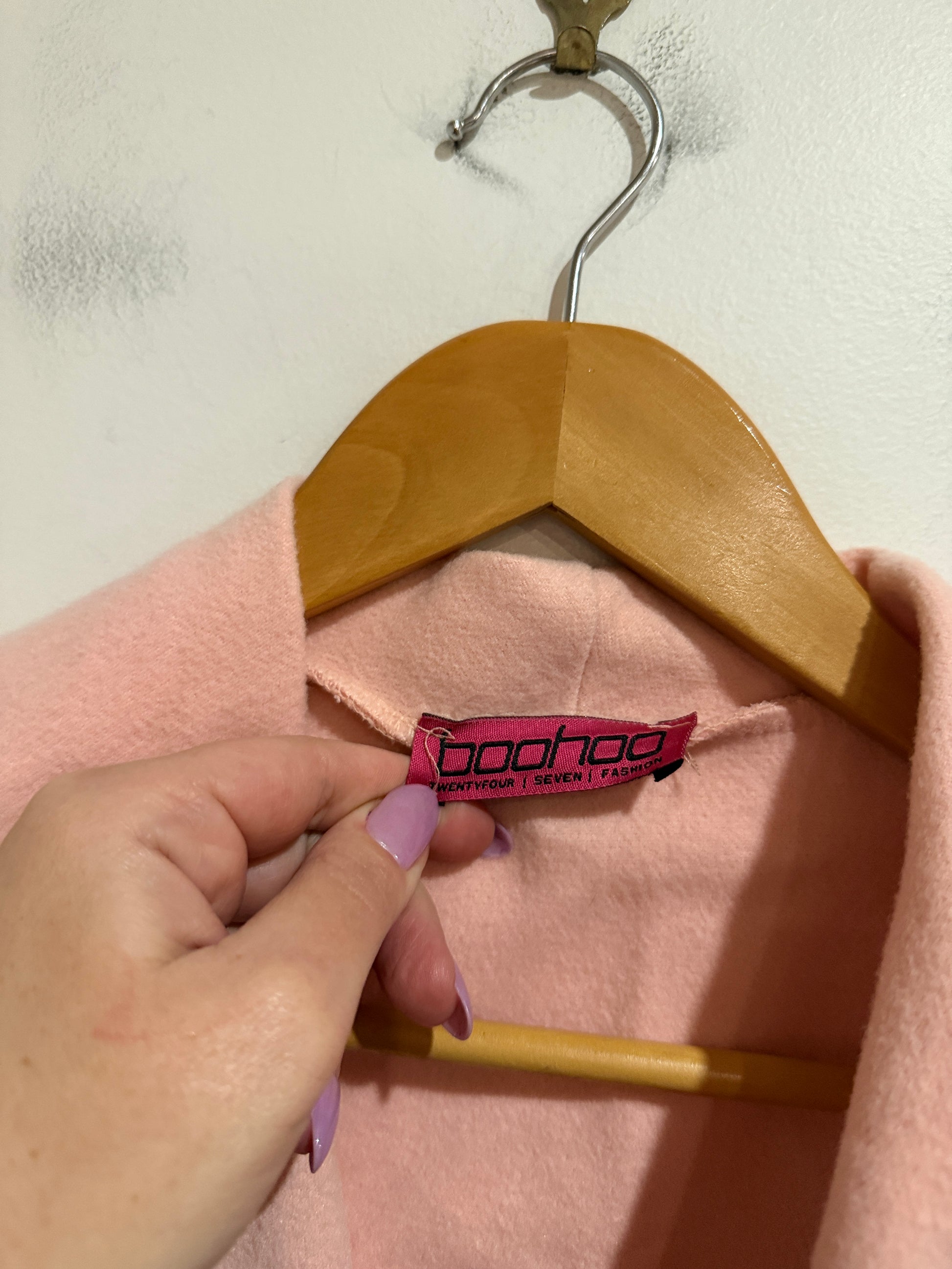 Boohoo U/Arm to U/Arm 46cm Wrap Coat