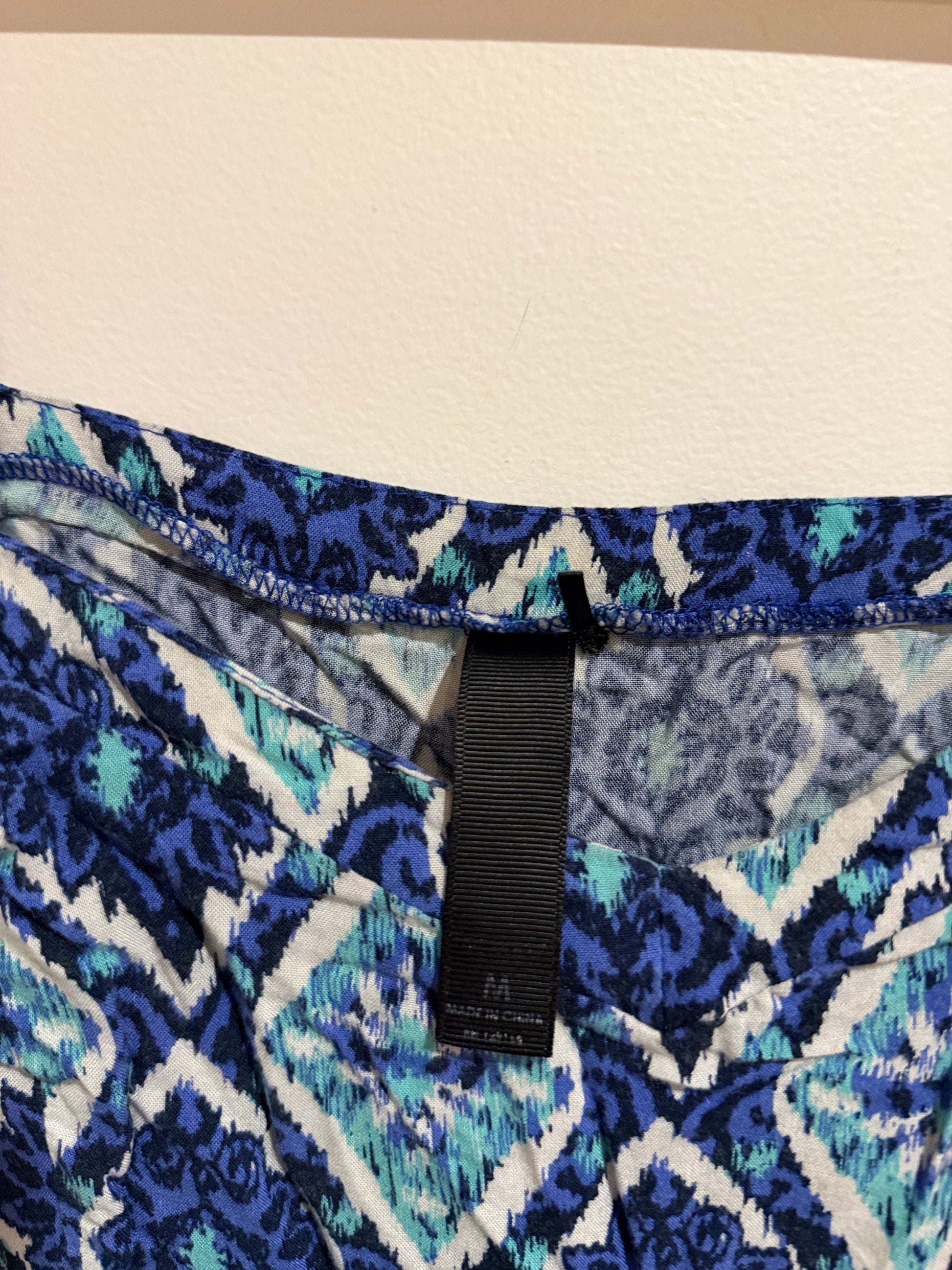 Brand Unknown Size M Viscose Diamond Print Romper
