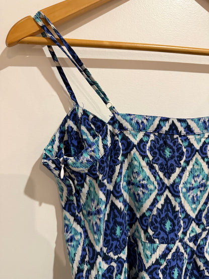 Brand Unknown Size M Viscose Diamond Print Romper