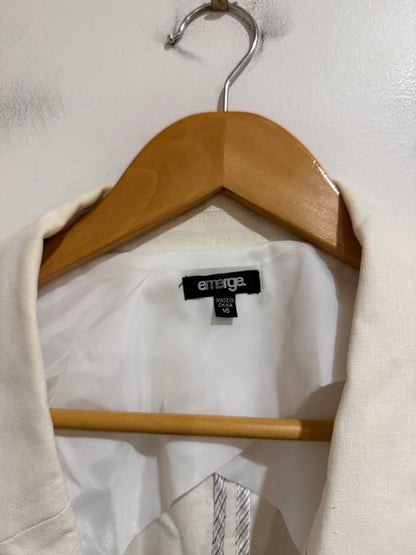 Emerge Size 16 Linen Blend Blazer