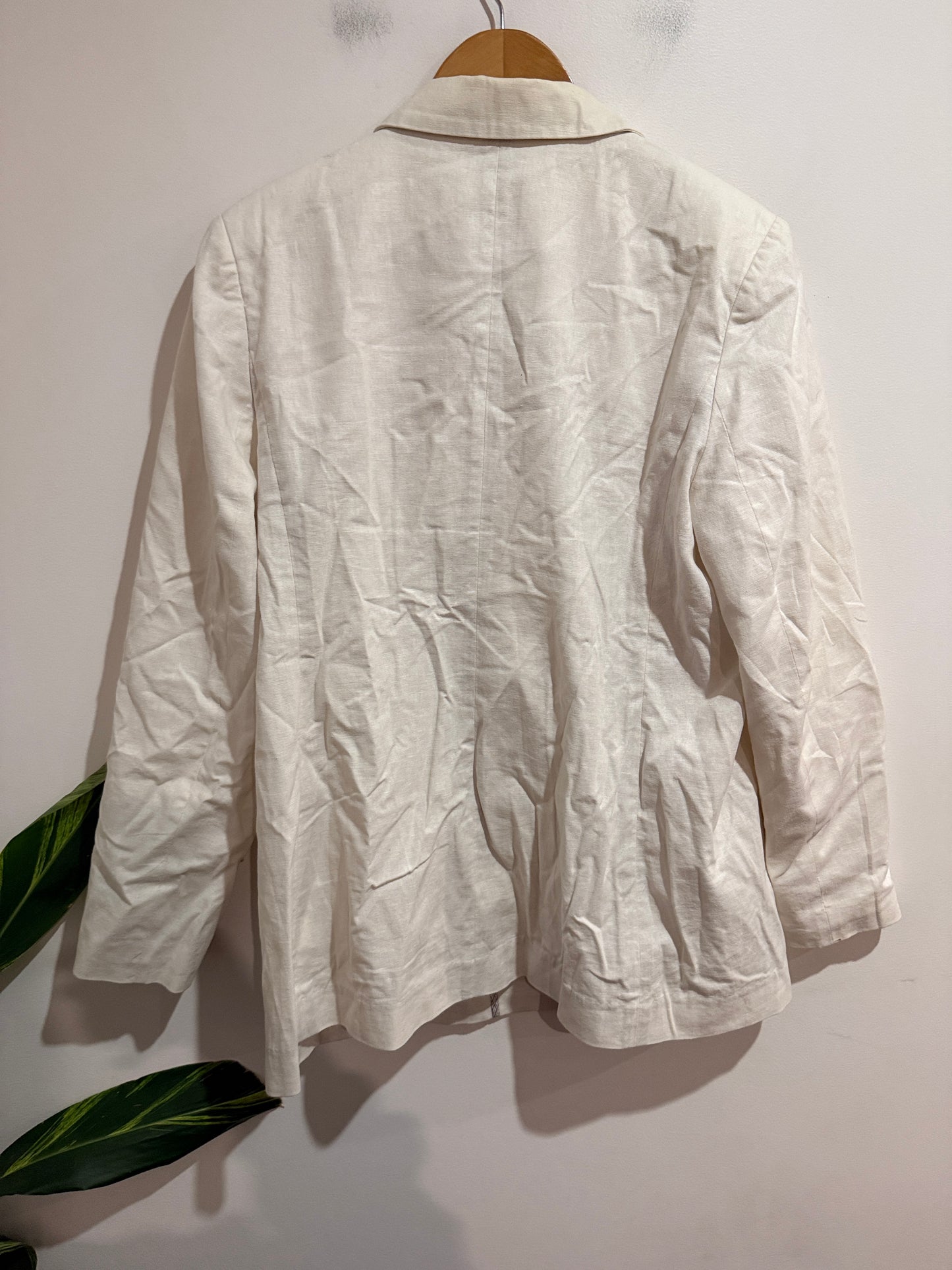 Emerge Size 16 Linen Blend Blazer