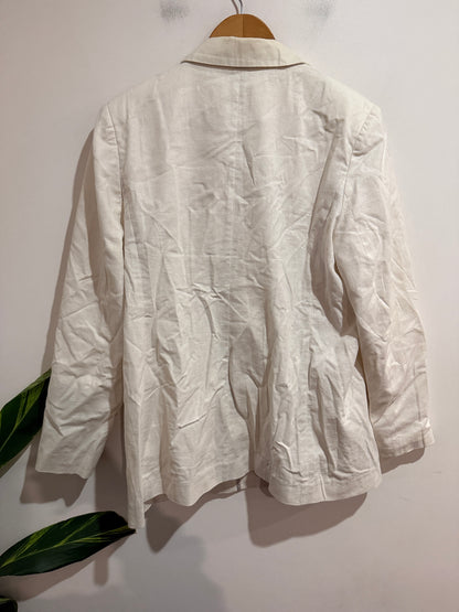 Emerge Size 16 Linen Blend Blazer