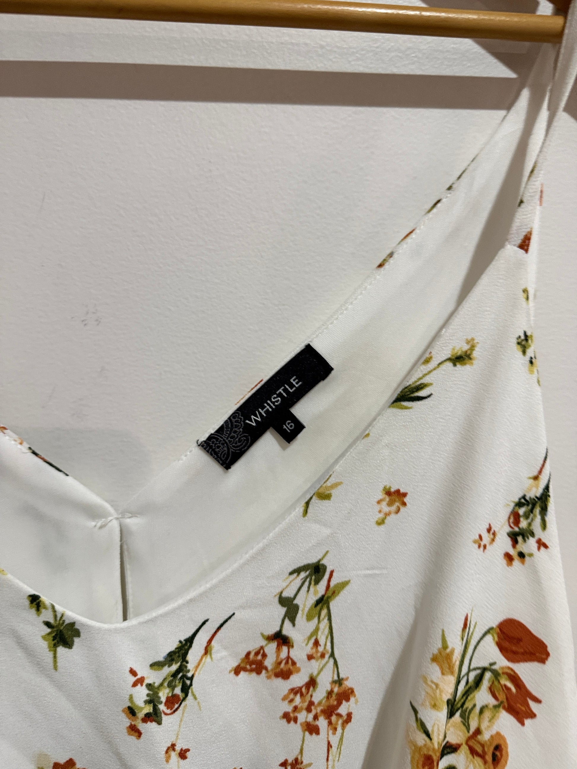 Whistle Size 16 Floral Wrap Dress
