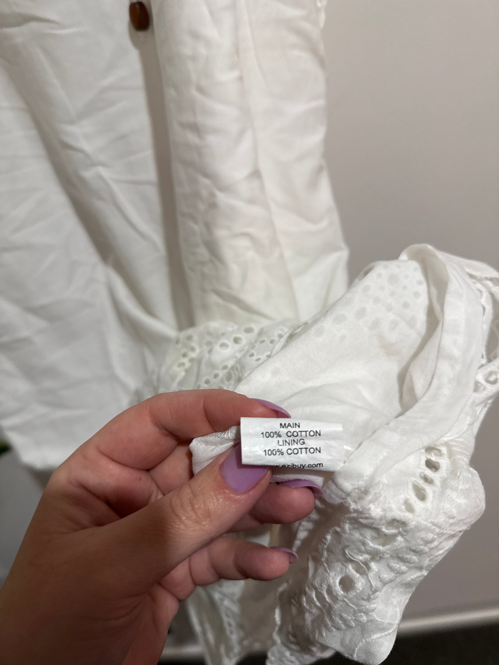 Emerge Size 16 Broderie Cotton Kaftan Dress