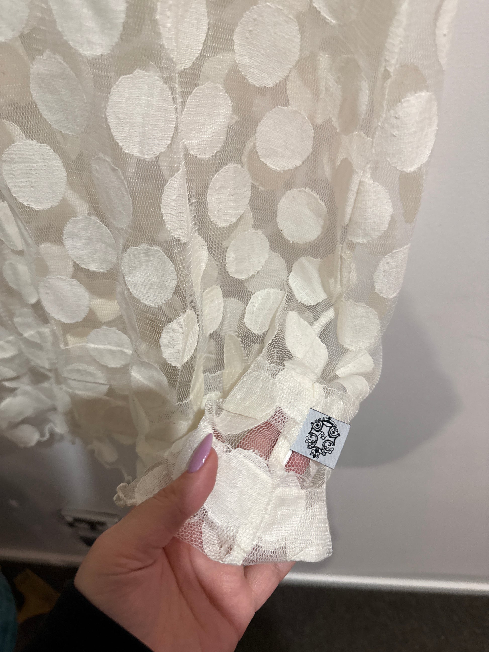 Art Style Size 14 Polka Dot Mesh Shirt