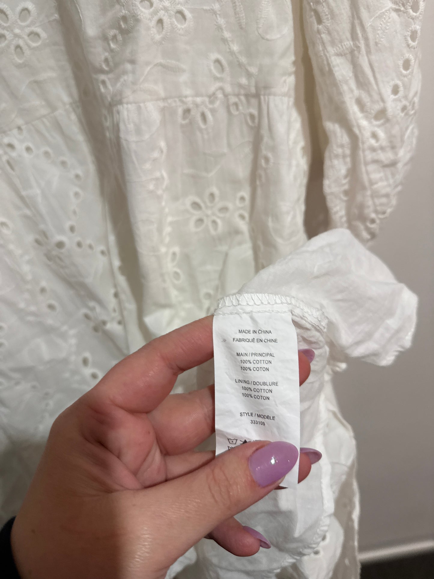 Emerge Size 16 Broderie Tiered Dress