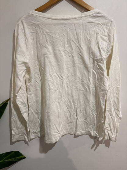 Emerson Size 16 White Long Sleeve Top