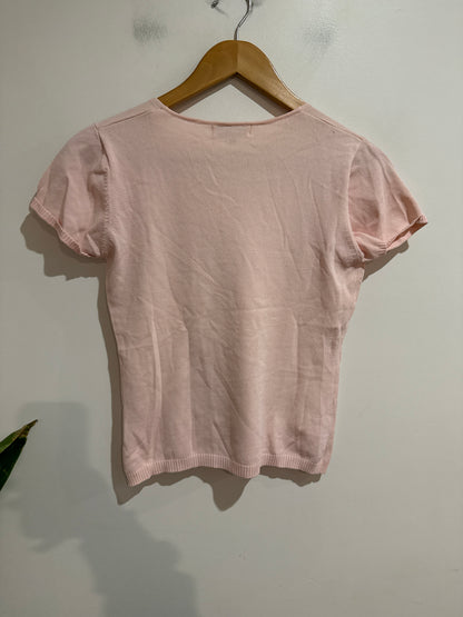 Hot Line Size M/L | U/Arm to U/Arm 40cm Knit V-Neck Top