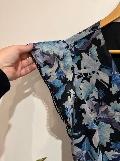 Portmans Size 12 Floral Wrap Top