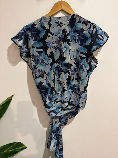 Portmans Size 12 Floral Wrap Top