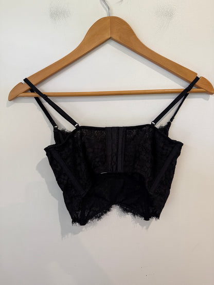 Glassons Floral Lace Bustier Crop Top Size 8