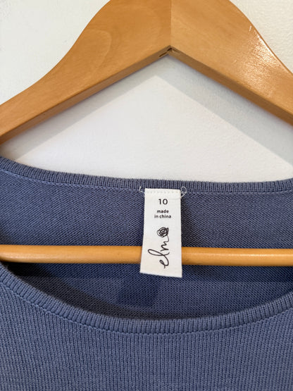 Elm Long-sleeve Knit Pullover Top Size 10