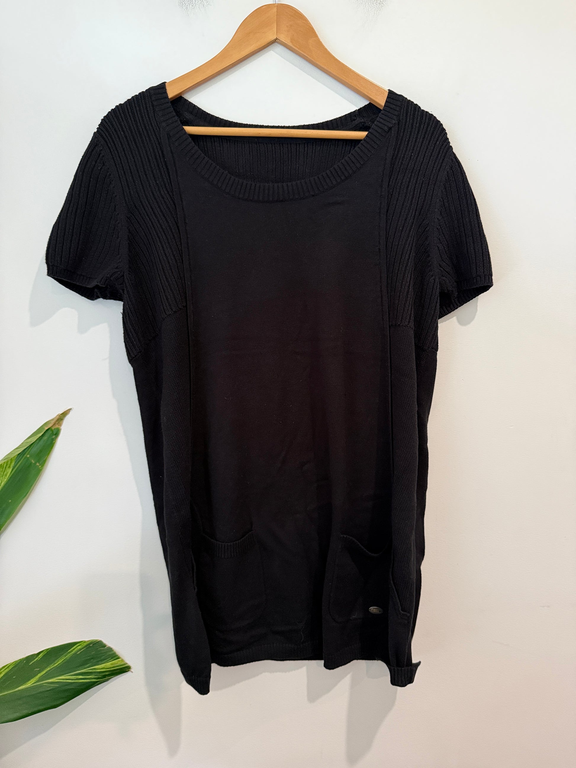 Cecil Short-sleeved Knit Tunic Top Size U/Arm to U/Arm 50cm