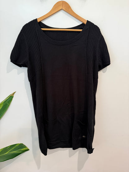 Cecil Short-sleeved Knit Tunic Top Size U/Arm to U/Arm 50cm